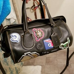 Authentic Coach Varsity patch purse